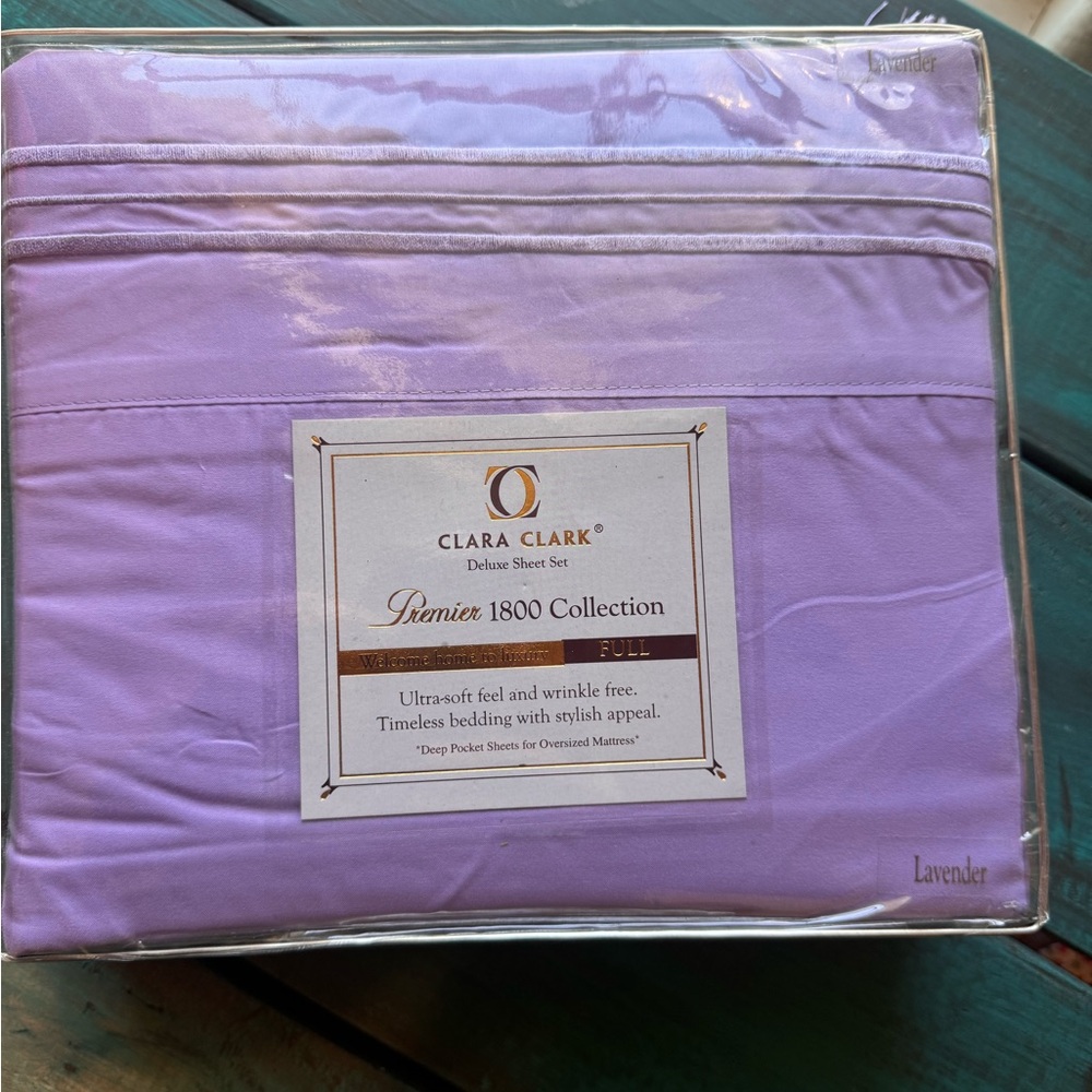Clara Clark Deluxe Lavender Sheet Set